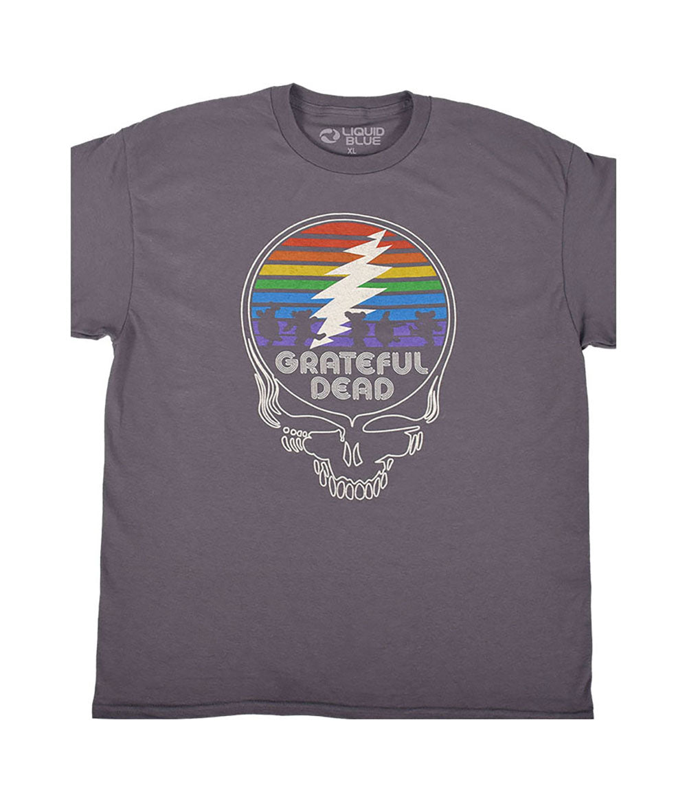 Grateful Dead - Spectrum SYF Mens T Shirt Men's T-Shirts Liquid Blue MD Grey 