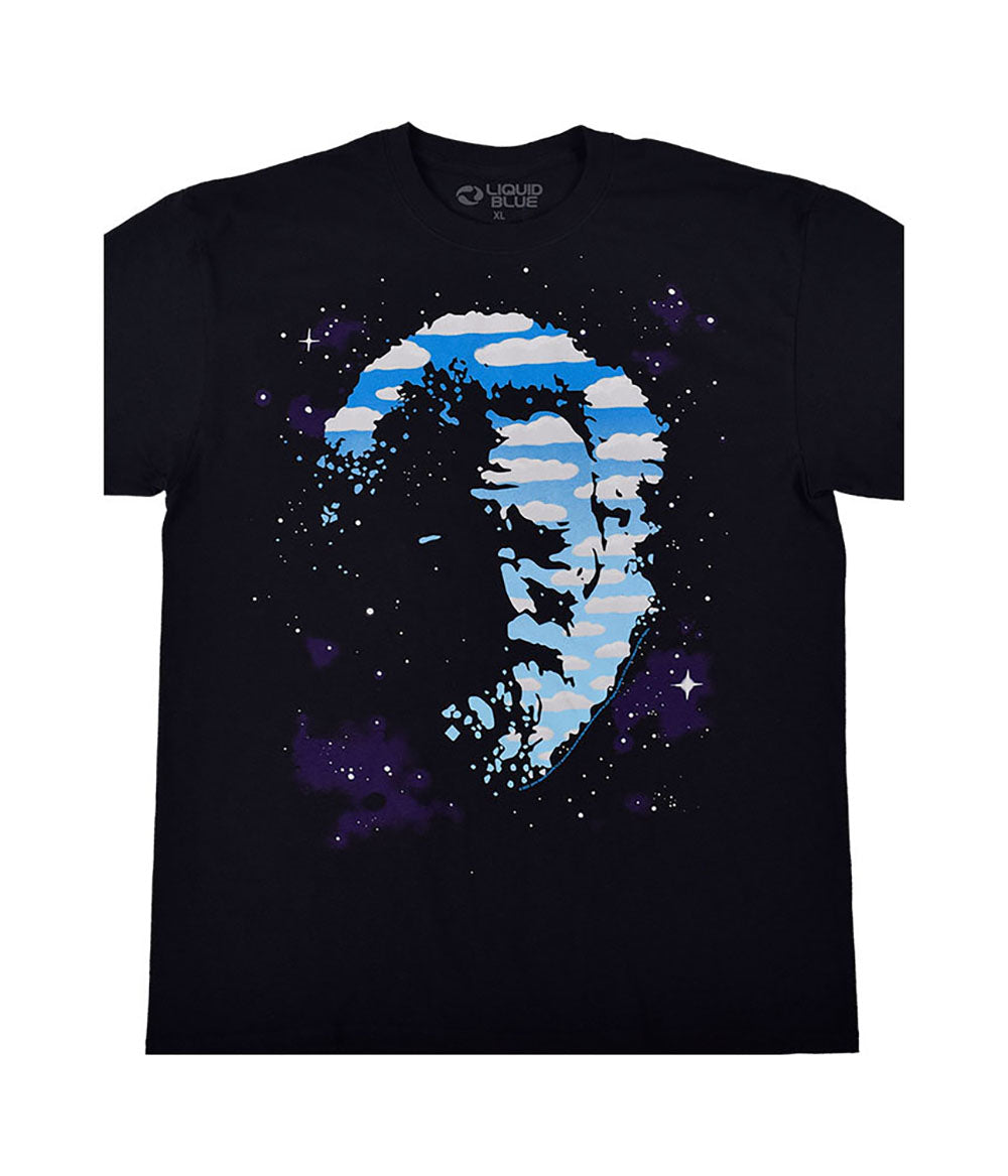 Jerry Garcia - Cosmic Jerry Mens T Shirt Men's T-Shirts Liquid Blue MD Black 