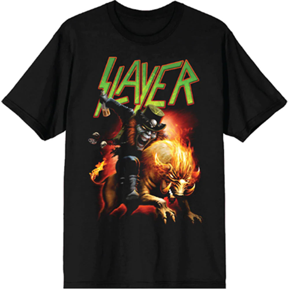 Slayer - Hell Beast Mens T Shirt Men's T-Shirts Global MD Black