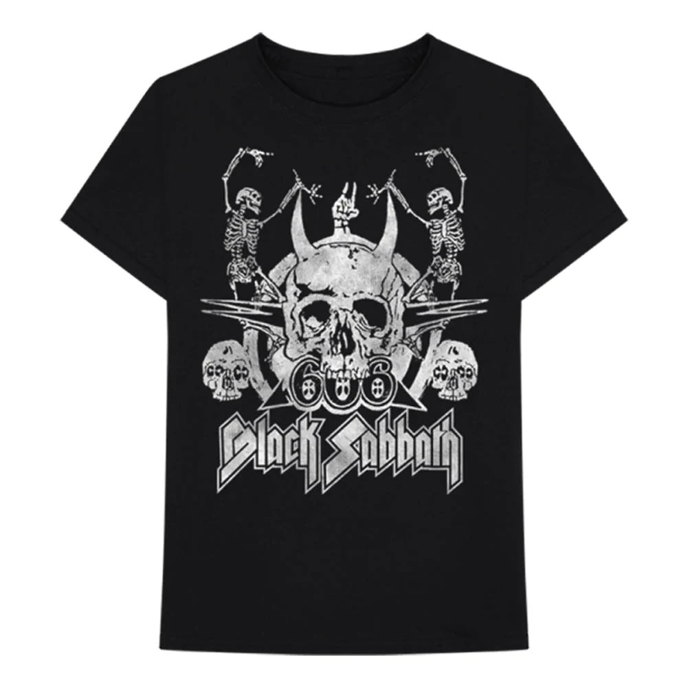 Black Sabbath - Dancing Skeletons Mens T Shirt Men's T-Shirts Bravado MD Black 