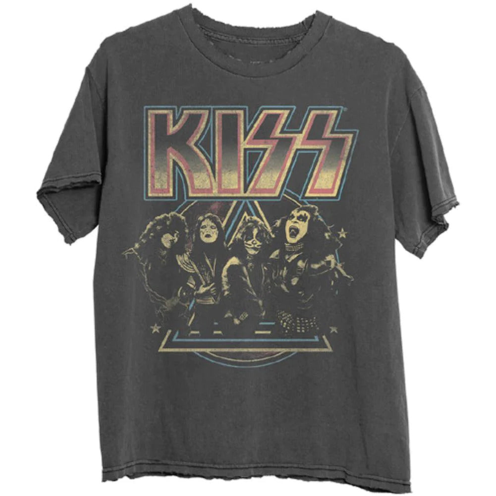 Kiss - Pyramid Mens T Shirt Men's T-Shirts Bravado MD Black 