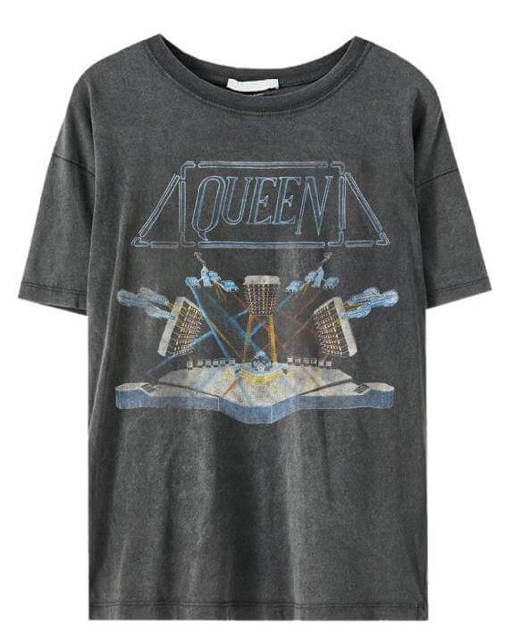 Queen - Stage Mens T Shirt Men's T-Shirts Bravado MD Black 