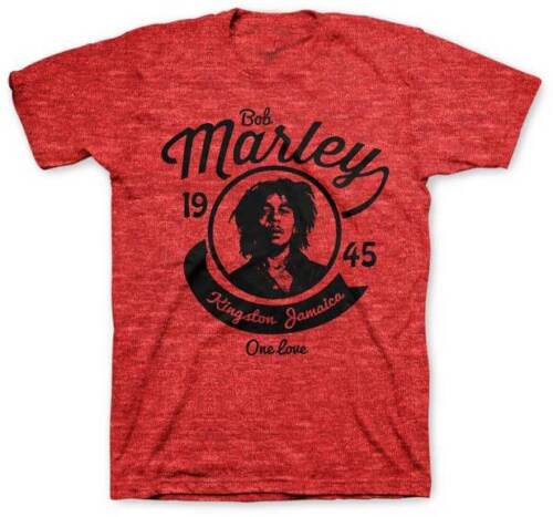 Bob Marley - Kingston One Love Mens Soft T Shirt Men's T-Shirts Zion MD Red 