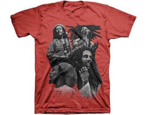 Bob Marley - Quad Mens T Shirt Men's T-Shirts Zion MD Red 