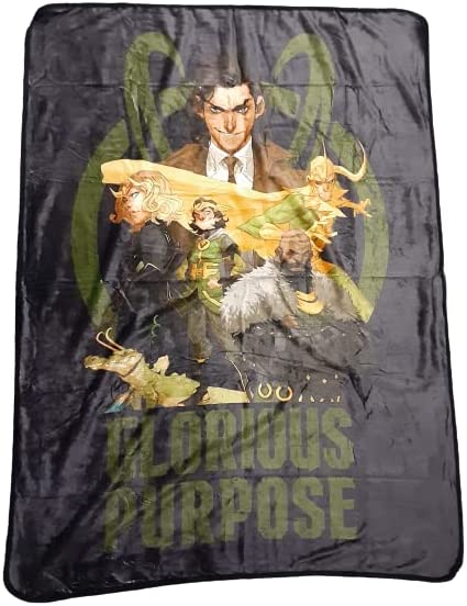 Loki - Glorious Purpose Fleece Blanket Blankets & Throws Surreal Entertainment OS Multi 