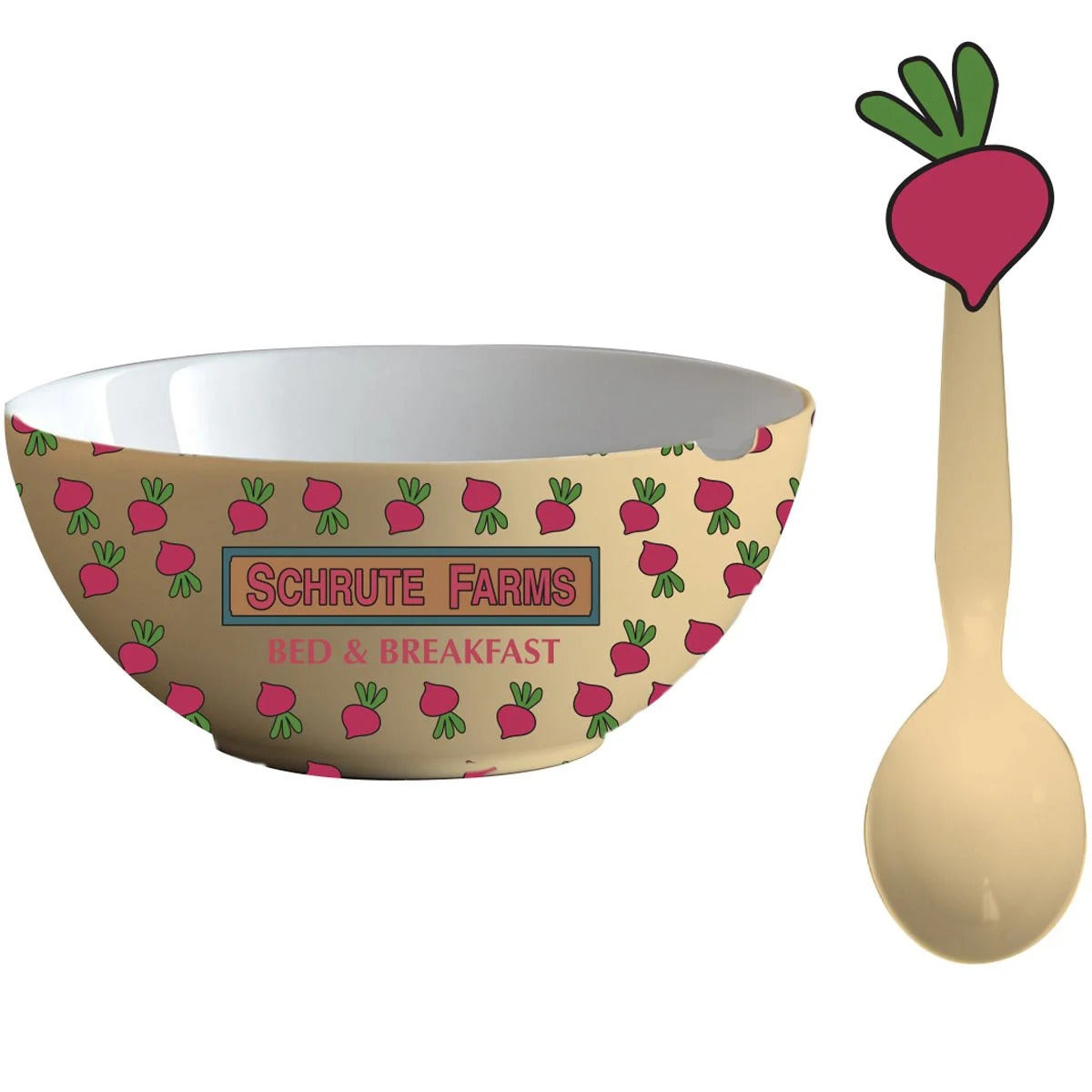 The Office - Shrute Farms Ceramic Bowl and Spoon Set Bowl & Spoon Set Surreal Entertainment OS Multi 