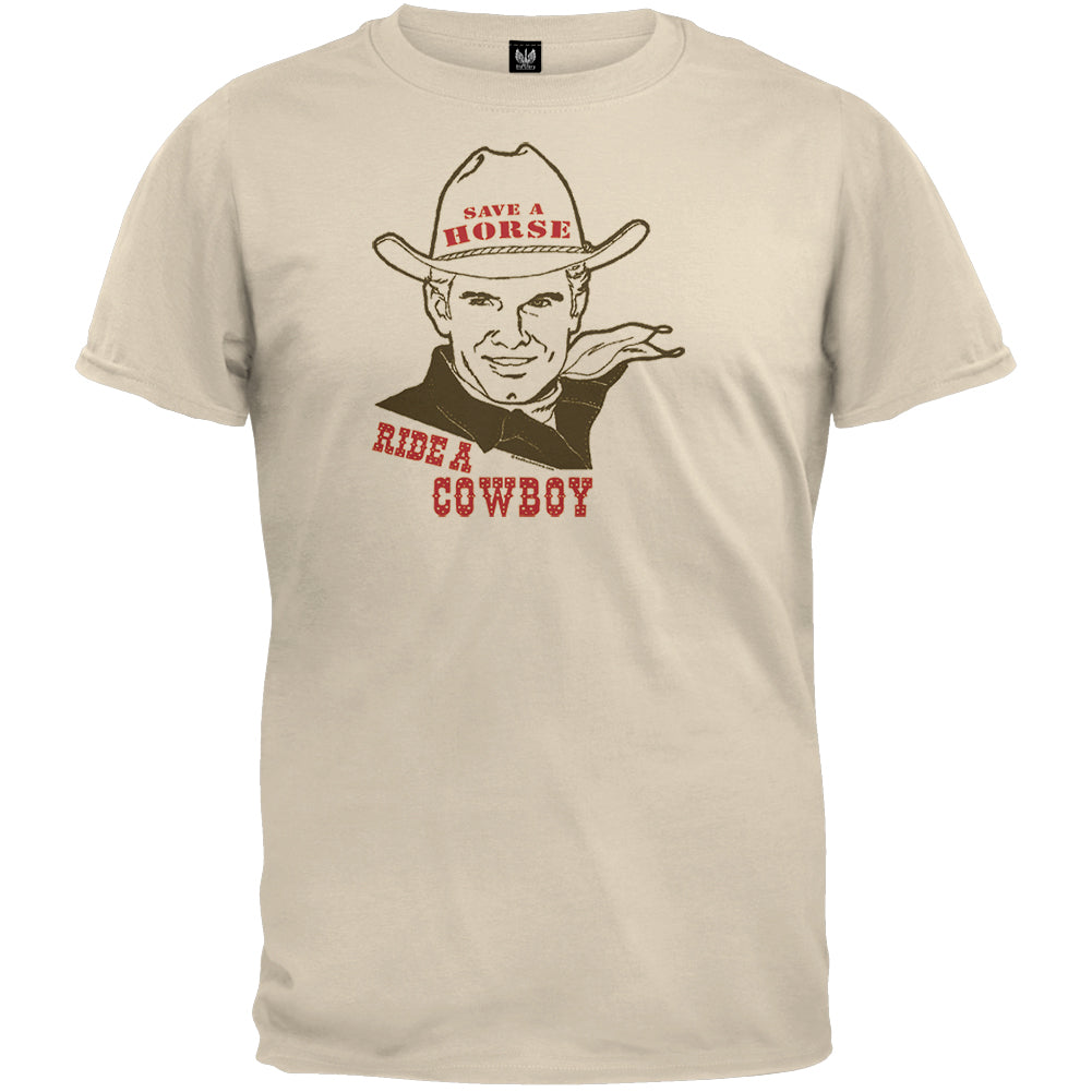 Ride A Cowboy T-Shirt Men's T-Shirts Parody 2XL Multicolor 