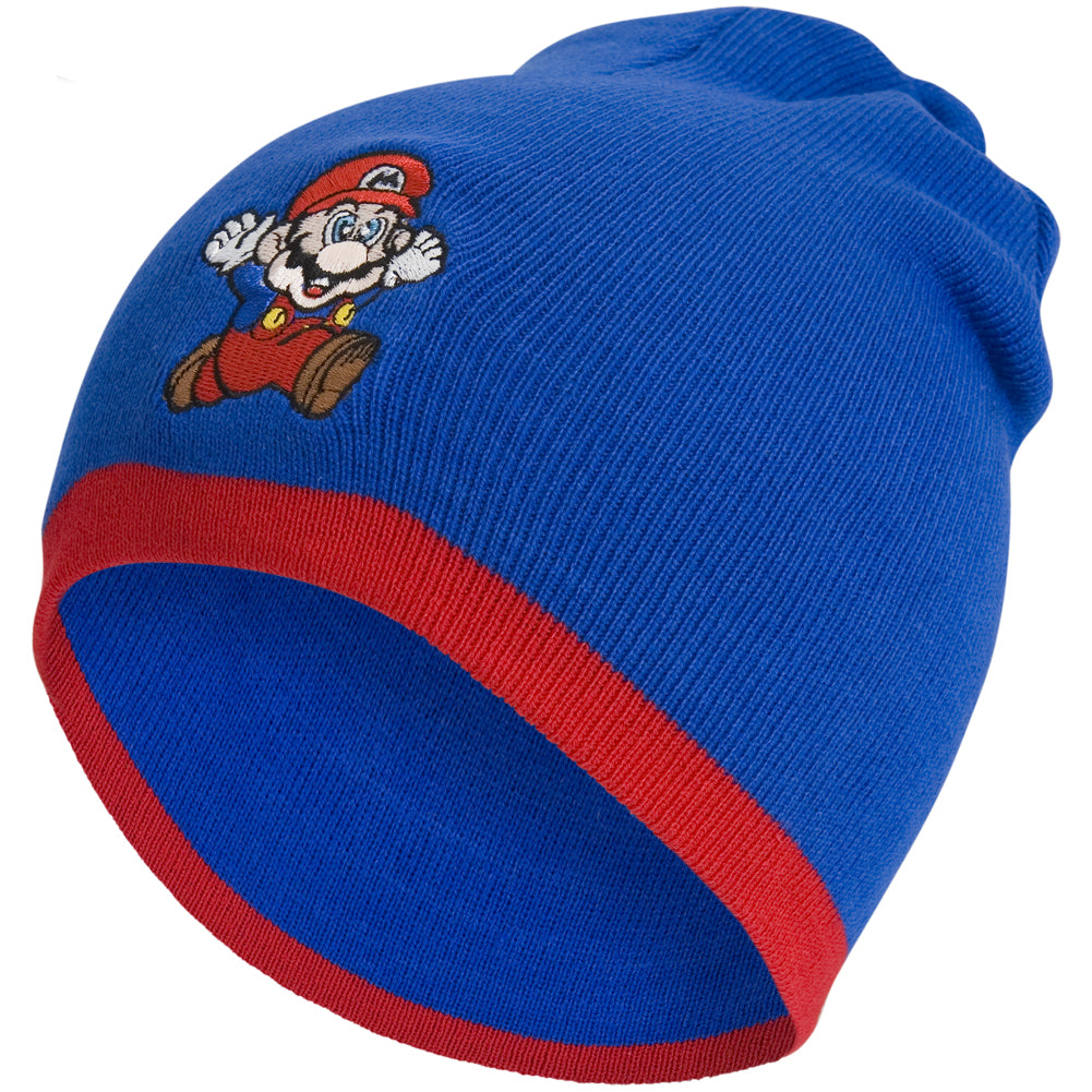 Nintendo Mario Brothers Jumping Beanie Hat Knit Hats Video Games OS Multi 