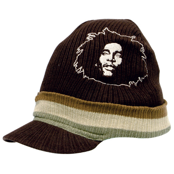 Bob Marley - Freedom Knit Beanie Visor Hat Knit Hats Bob Marley   