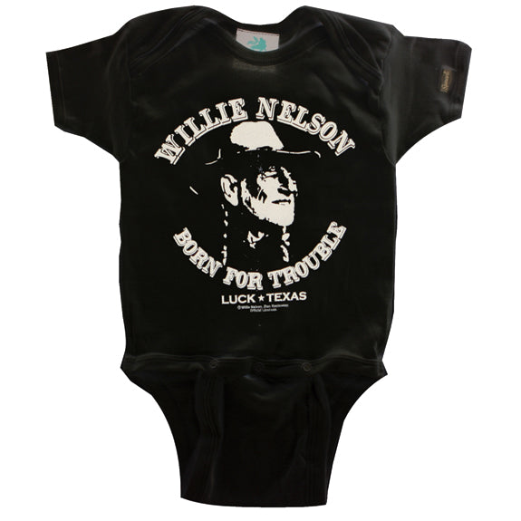 Willie Nelson - Born for Trouble Baby One Piece Baby One Piece Willie Nelson   