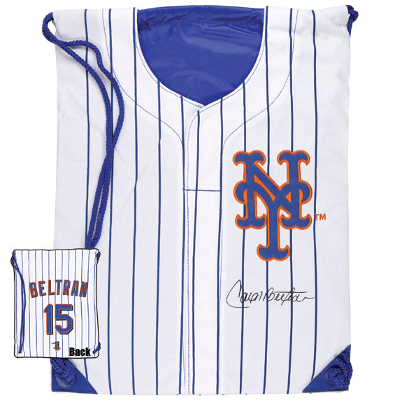 New York Mets - Carlos Beltran Jersey Backsack Backsacks New York Mets OS White 