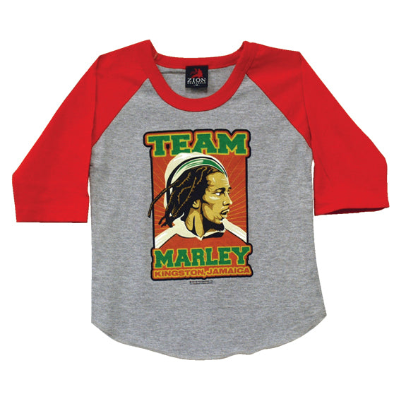 Bob Marley - Team Marley Toddler 3/4 T-Shirt Toddler T-Shirts Bob Marley   