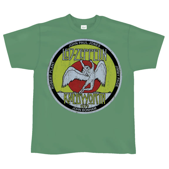 Led Zeppelin - Knebworth Circle T-Shirt Men's T-Shirts Led Zeppelin   