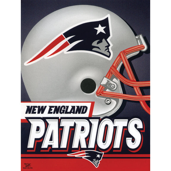 New England Patriots - Helmet 27"X37" Vertical Flag Flags New England Patriots OS Multi 