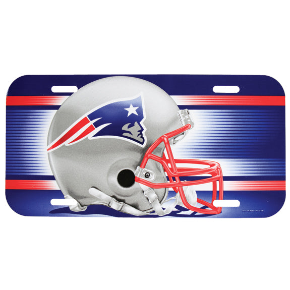 New England Patriots - Giant Helmet License Plate License Plates New England Patriots OS Multi 