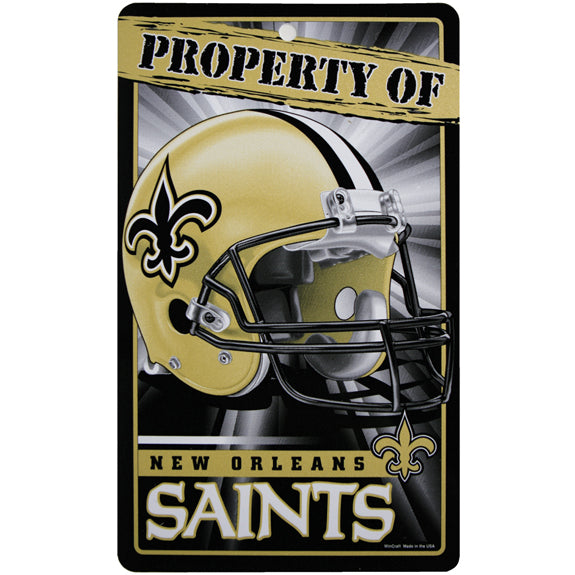 New Orleans Saints - Property Of Sign Signs New Orleans Saints OS Multi 