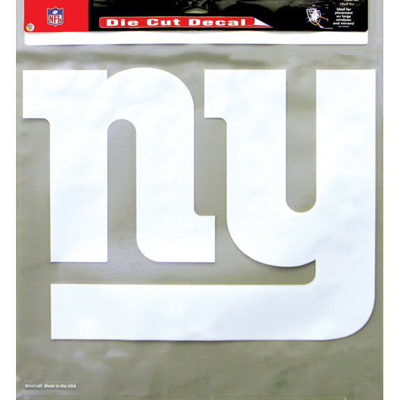 New York Giants - Logo 18"X18" Cutout Decal Cutout Decals New York Giants OS White 