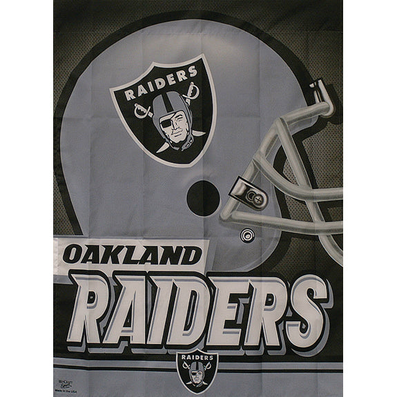 Oakland Raiders - Helmet 27"X37" Vertical Flag Flags Oakland Raiders OS Multi 