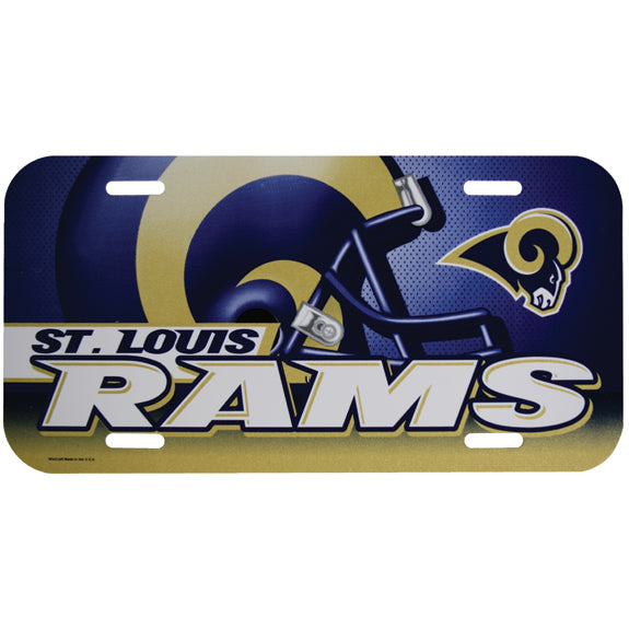 St Louis Rams - Giant Helmet License Plate License Plates St. Louis Rams OS Multi 