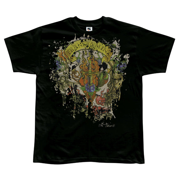 Franky & Minx - Full Body Splatter Adult Black T-Shirt Men's T-Shirts Franky & Minx   