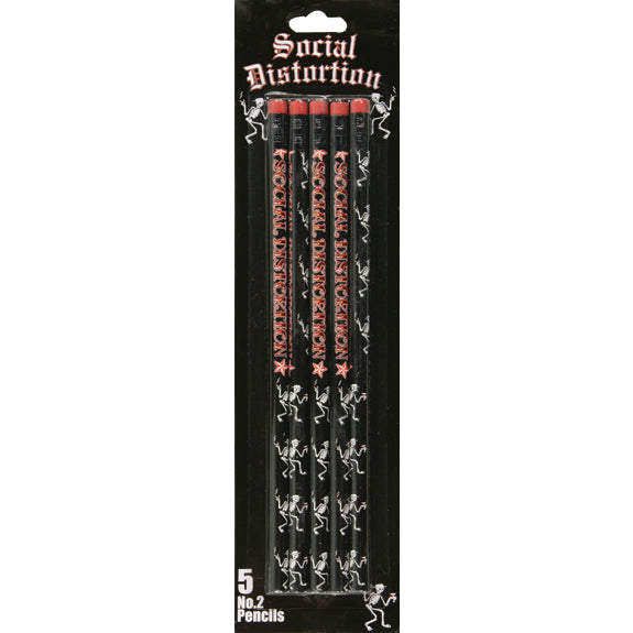 Social Distortion - Skeli 5 Pack Pencils Pencils Social Distortion OS Multi 