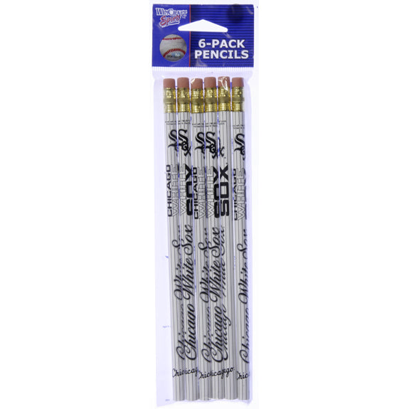 Chicago White Sox - Pencil 6 Pack Pencils Chicago White Sox   