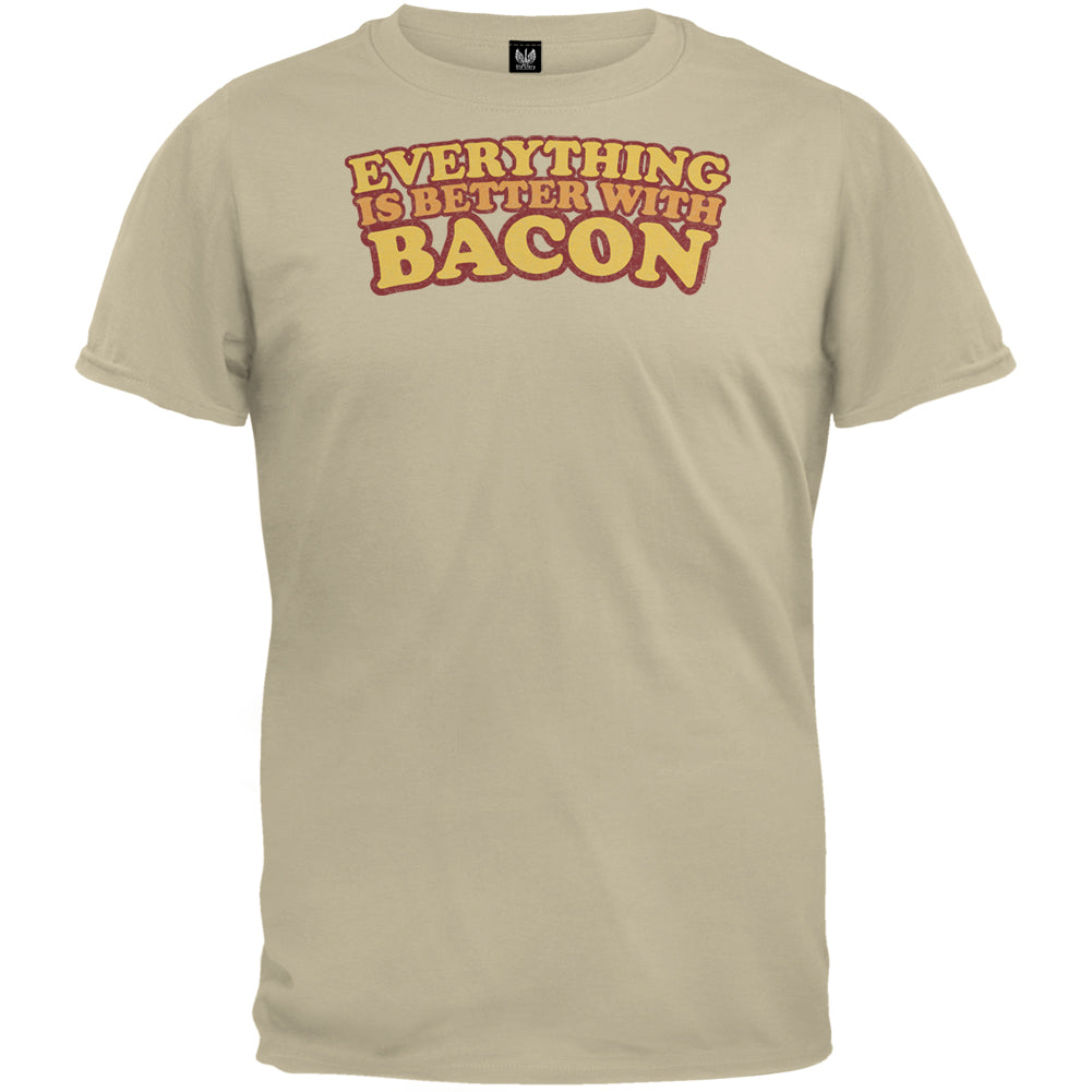 Better With Bacon T-Shirt Men's T-Shirts global 2XL Tan 