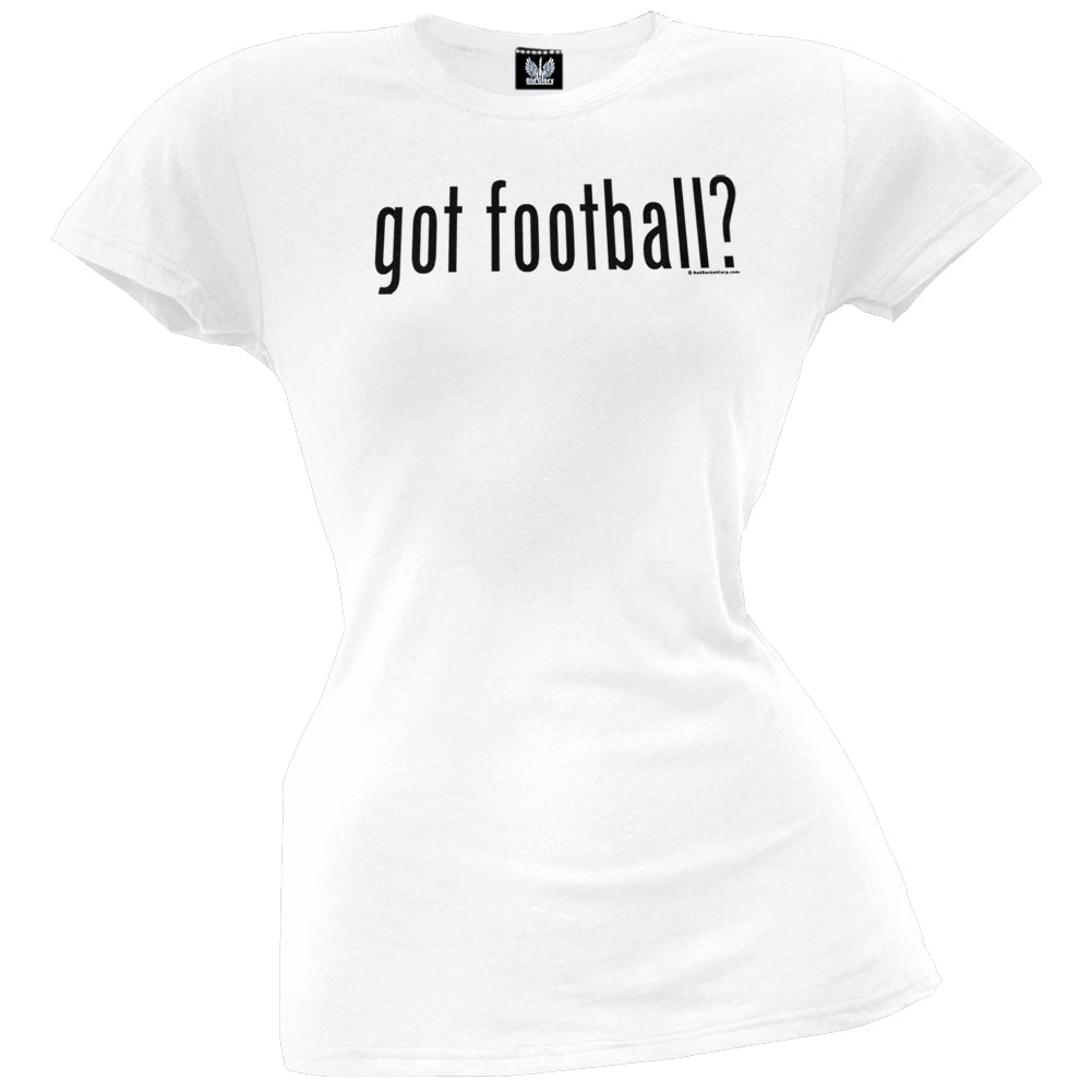 Got Football? Juniors T-Shirt Juniors T-Shirts Old Glory LG White 