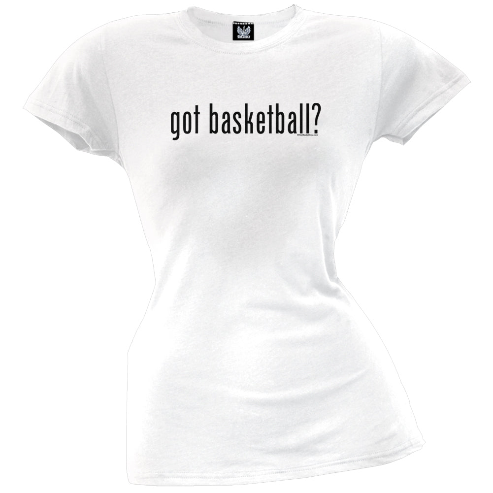 Got Basketball? Juniors T-Shirt Junior's T-Shirts global LG White 