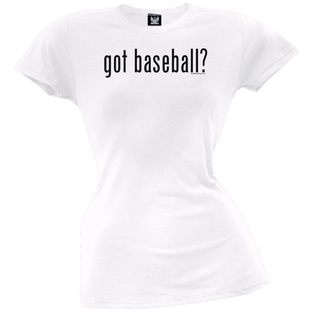 Got Baseball? Juniors T-Shirt Junior's T-Shirts global LG White 