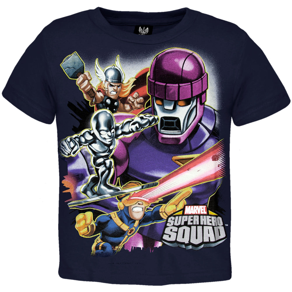 Marvel Super Hero Squad - Boys Big 3 Juvy T-Shirt Juvenile T-Shirts Marvel Super Hero Squad J4 Black 