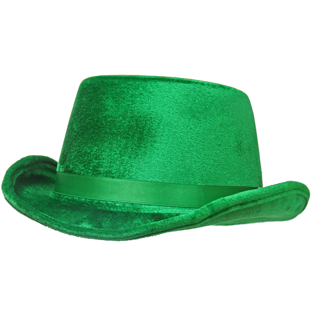 St. Patrick's Day - Green Top Hat Misc. Hats St. Patrick's Day OS Green 