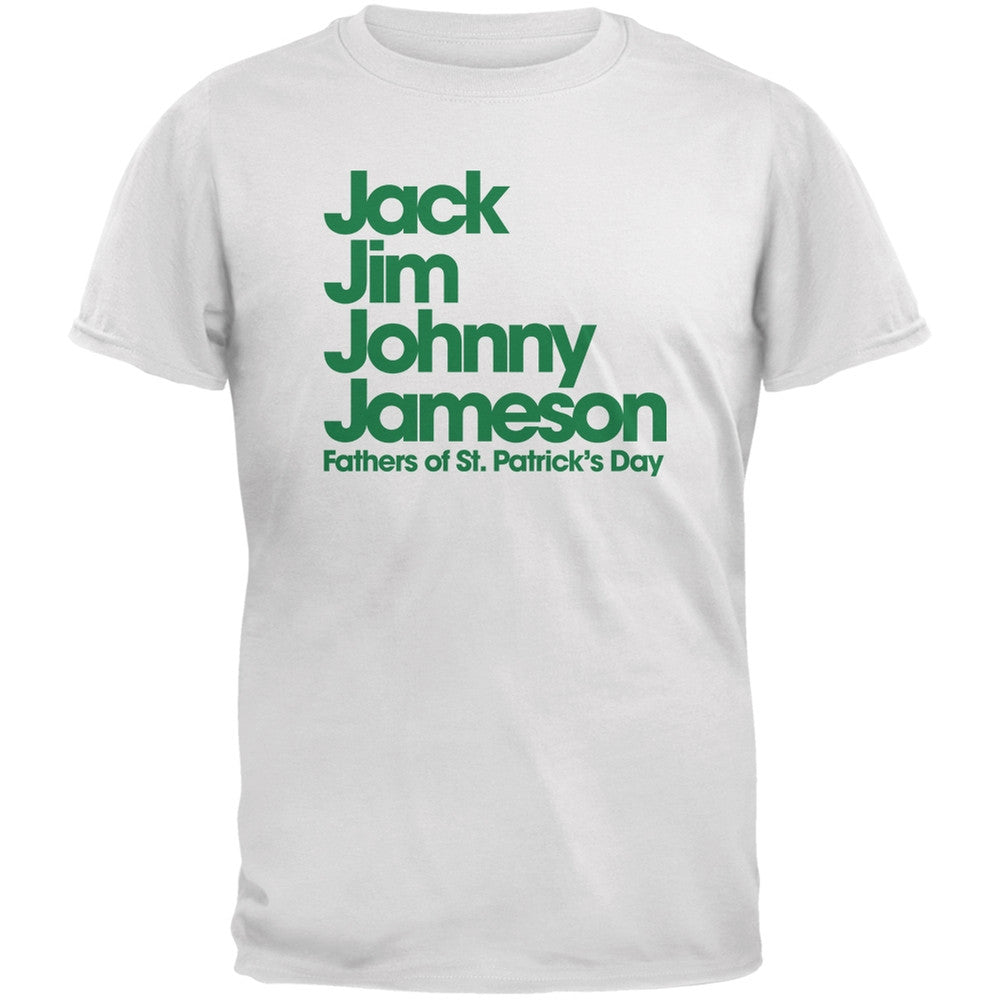 St. Patricks Day - The Four Fathers of St. Patrick's Day White Adult T-Shirt Men's T-Shirts Old Glory 2XL White 