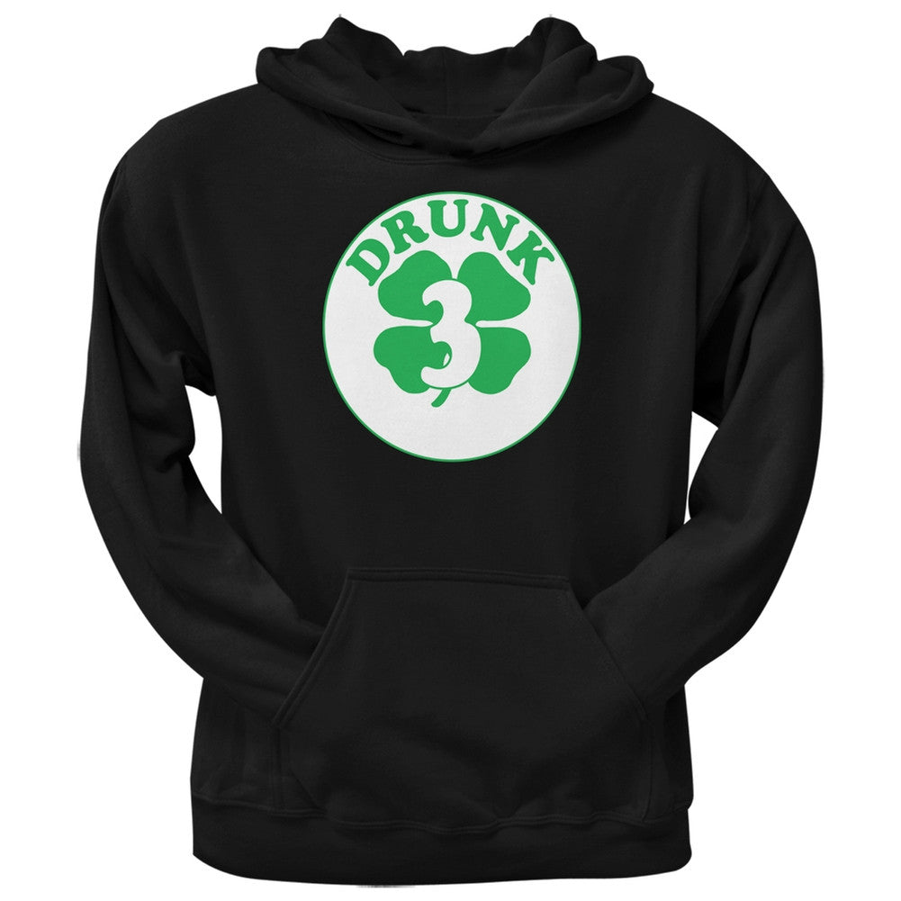 St. Patricks Day - Irish Drunk Three Black Adult Hoodie Men's Hoodies Old Glory 2XL Black 