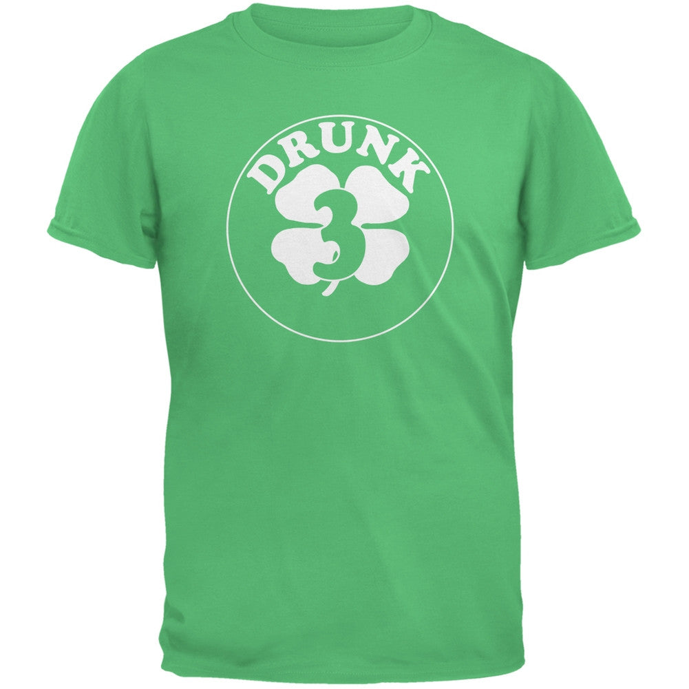 St. Patricks Day - Irish Drunk Three Irish Green Adult T-Shirt Men's T-Shirts Old Glory 2XL Green 