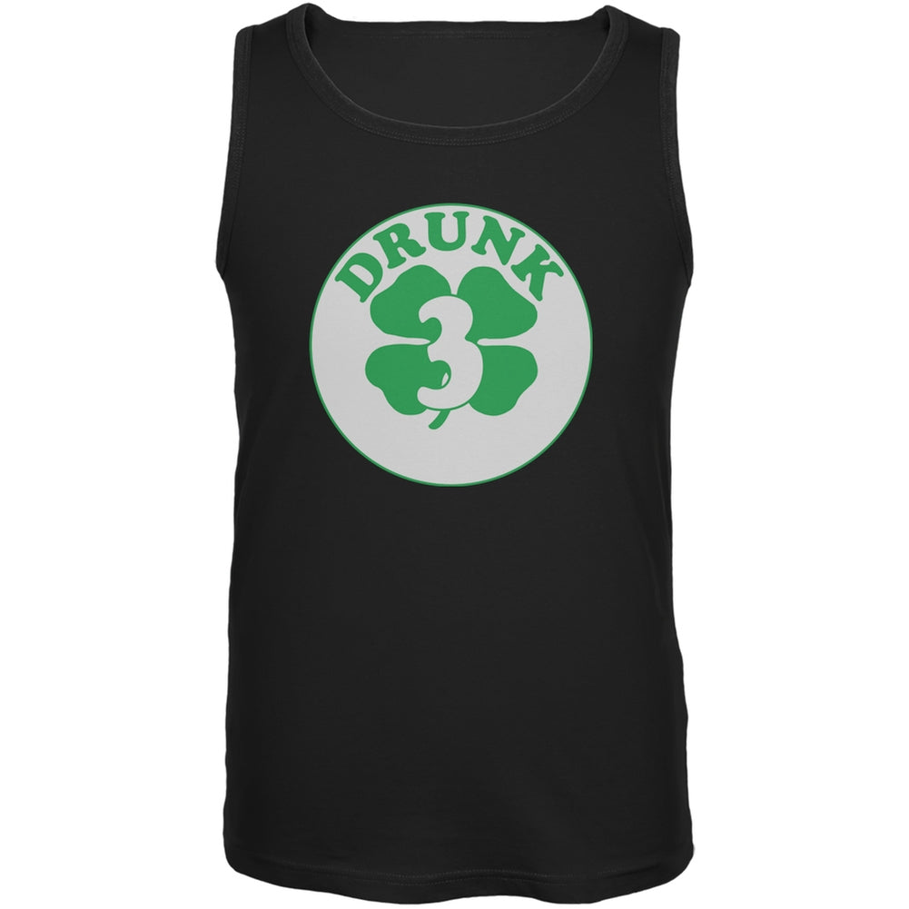 St. Patricks Day - Irish Drunk Three Black Adult Tank Top Men's Tank Tops Old Glory 2XL Black 