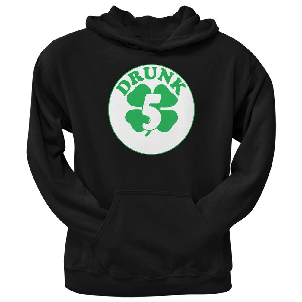 St. Patricks Day - Irish Drunk Five Black Adult Hoodie Men's Hoodies Old Glory 2XL Black 