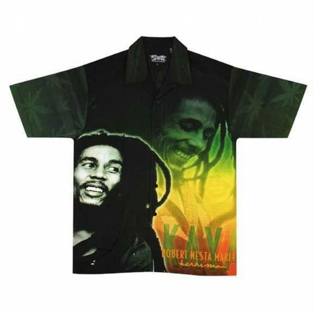 Bob Marley - Kaya Club Shirt Men's Club Shirts Bob Marley MD Dark Green 