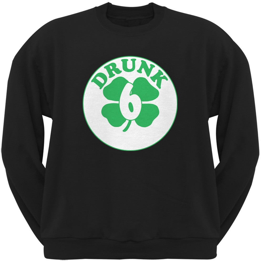 St. Patricks Day - Irish Drunk Six Black Adult Sweatshirt Men's Sweatshirts Old Glory 2XL Black 