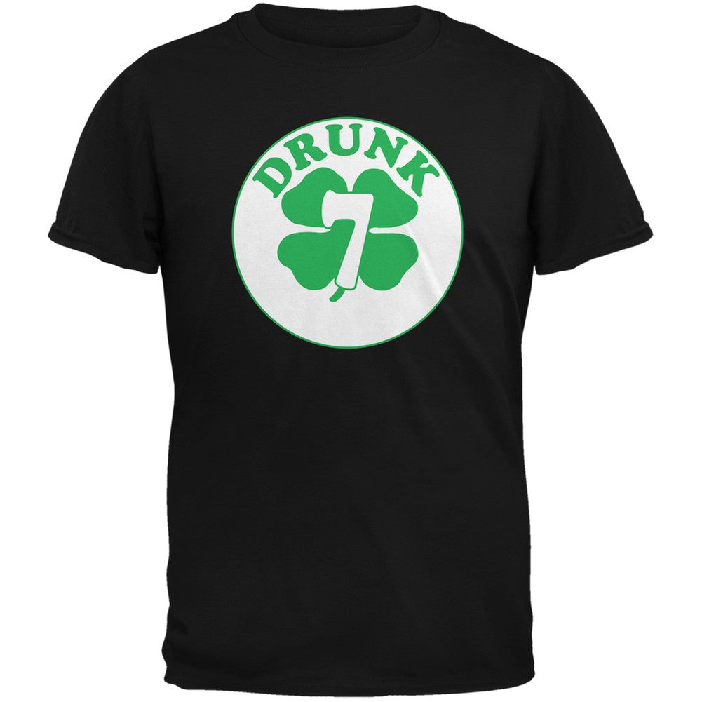 St. Patricks Day - Irish Drunk Seven Black Adult T-Shirt Men's T-Shirts Old Glory 2XL Black 