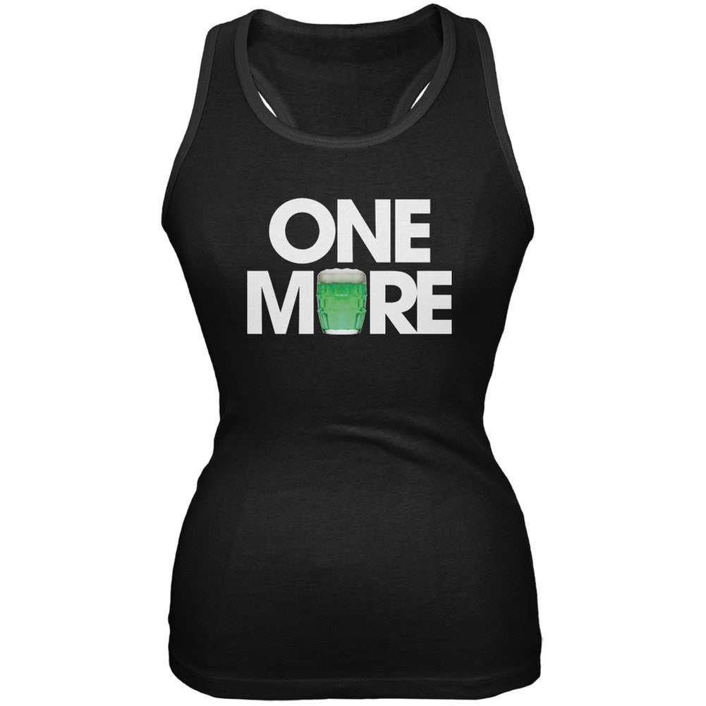 St. Patricks Day - One More Black Soft Juniors Tank Top Juniors T-Shirts Old Glory 2XL Black 