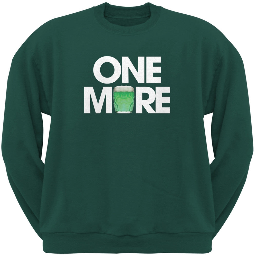 St. Patricks Day - One More Forest Green Adult Sweatshirt Men's Sweatshirts Old Glory 2XL Green 