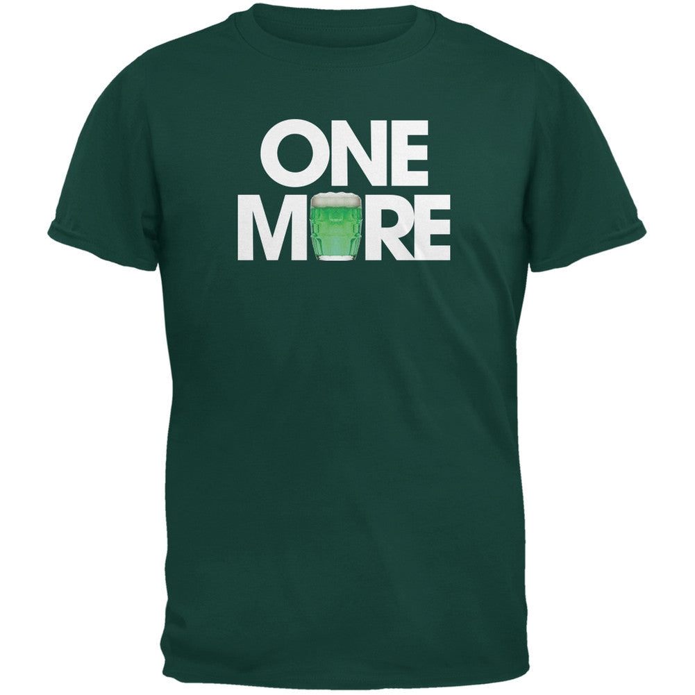 St. Patricks Day - One More Forest Green Adult T-Shirt Men's T-Shirts Old Glory 2XL Green 