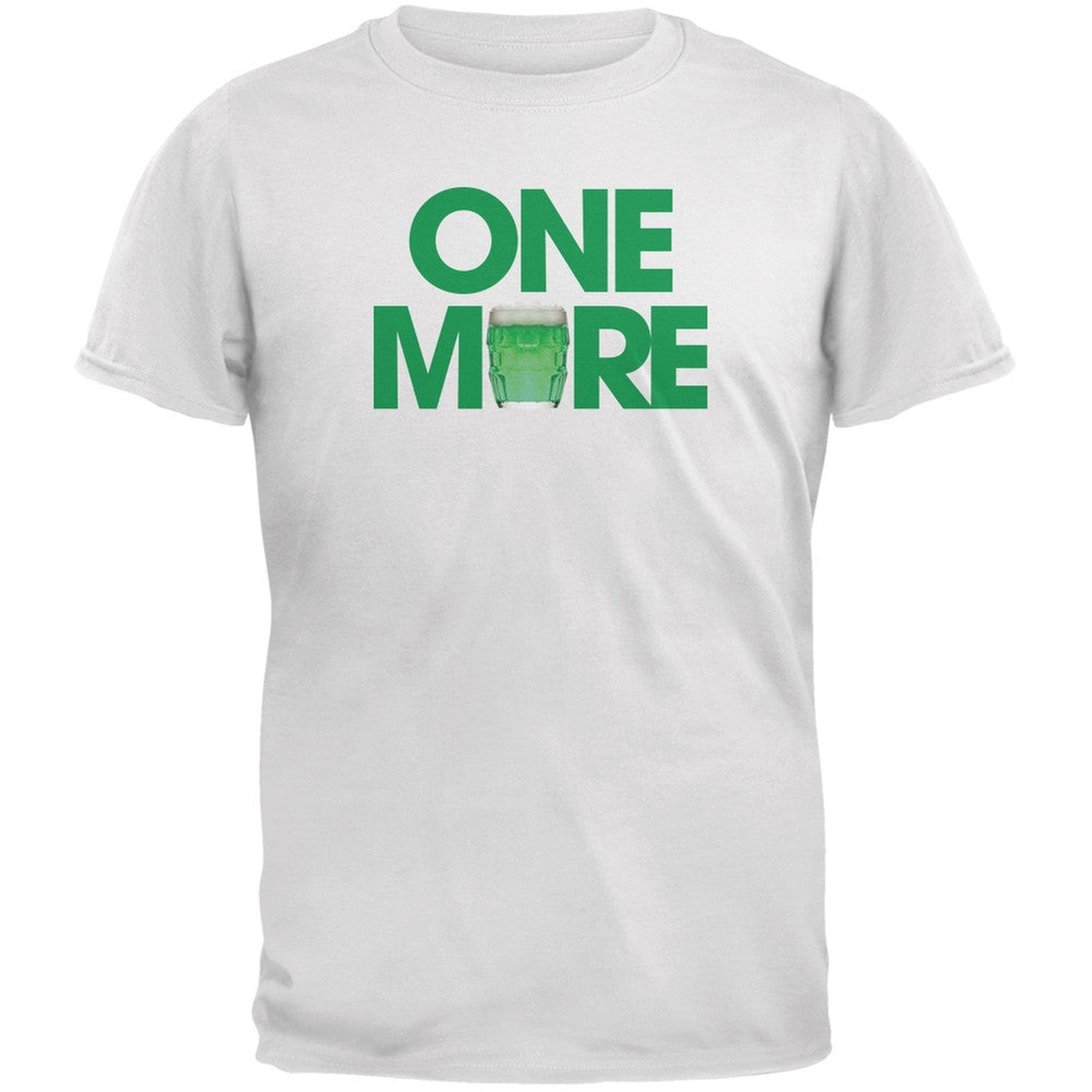 St. Patricks Day - One More White Adult T-Shirt Men's T-Shirts Old Glory 2XL White 