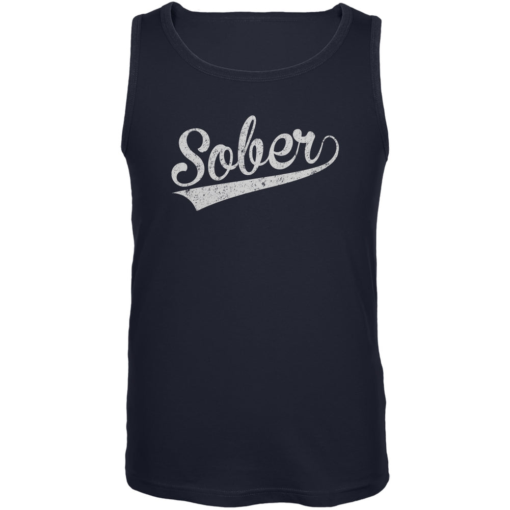 St. Patricks Day - Sober Navy Adult Sleeveless T-Shirt Men's T-Shirts Old Glory 2XL Blue 