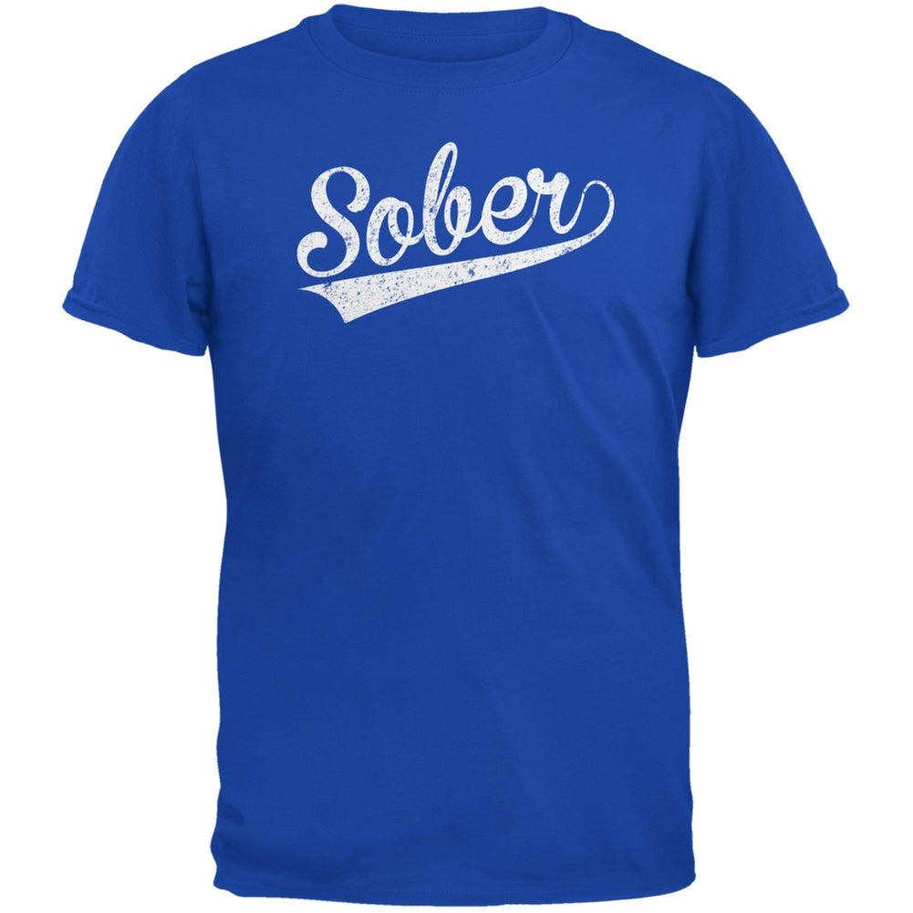 St. Patricks Day - Sober Royal Adult T-Shirt Men's T-Shirts Old Glory 2XL Blue 