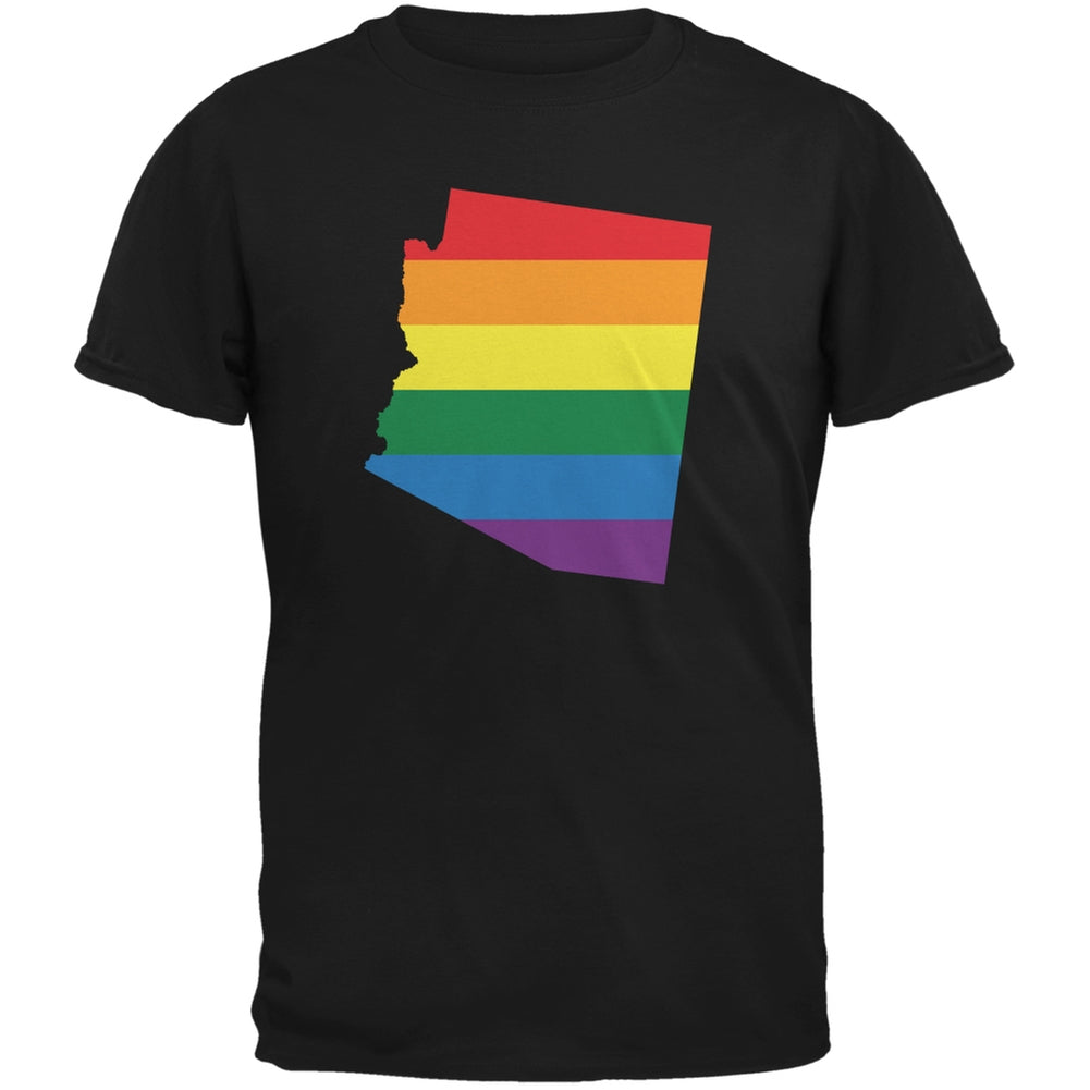 Arizona LGBT Gay Pride Rainbow Black Youth T-Shirt Youth T-Shirts Old Glory LG Black 