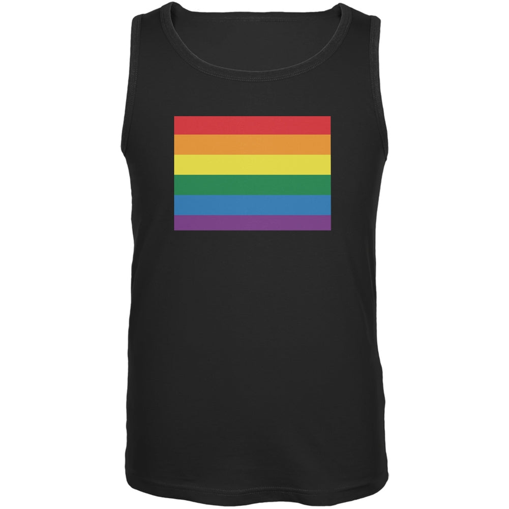 Colorado LGBT Gay Pride Rainbow Black Adult Tank Top Men's Tank Tops Old Glory 2XL Black 