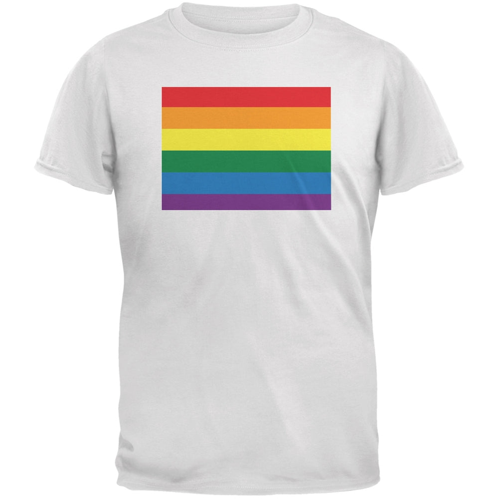 Colorado LGBT Gay Pride Rainbow White Youth T-Shirt Youth T-Shirts Old Glory LG White 