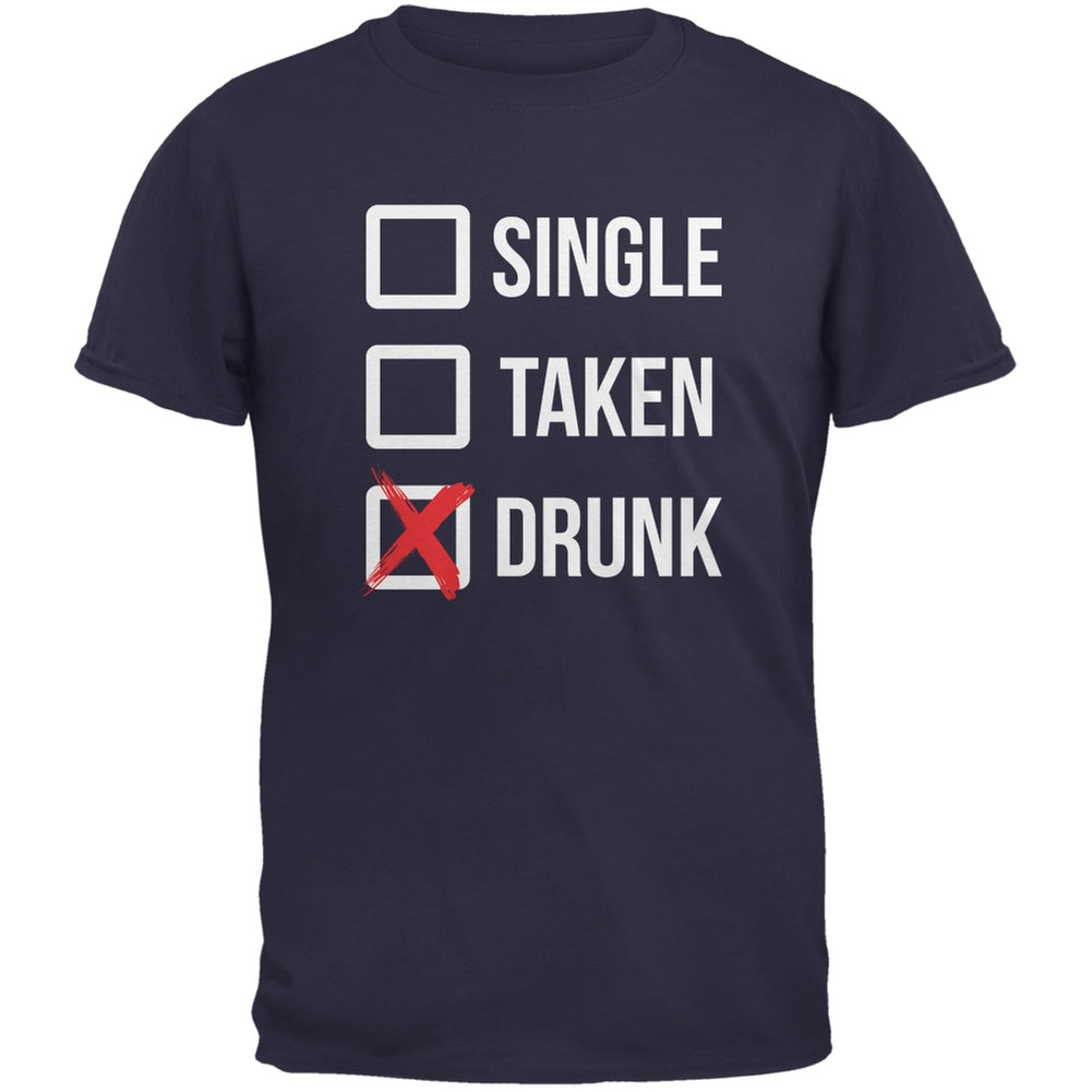 St. Patricks Day - Single Taken Drunk Navy Adult T-Shirt Men's T-Shirts Old Glory 2XL Blue 